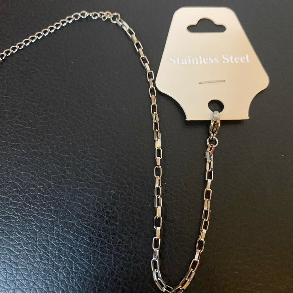 Stainless Steel Small paper clip Chain Bracelet